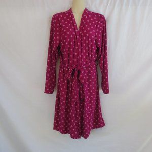 New Lounge House Robe Magenta Ushy Gushy Super Soft Lightweight Midi Size S/M